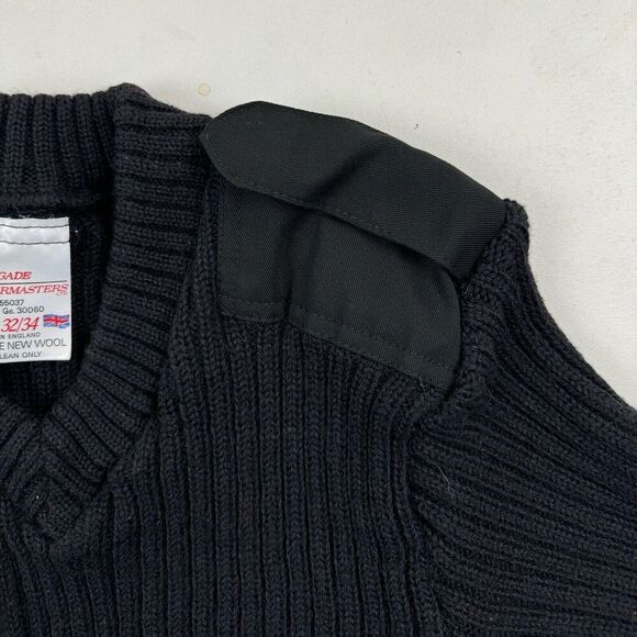 Brigade Quartermasters The Woolly Pully Sweater Made In England PURE WOOL 32/34 - Picture 5 of 7